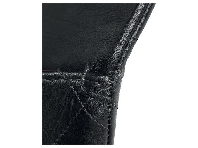 Borsa a tracolla Chanel in pelle nera - vista 6
