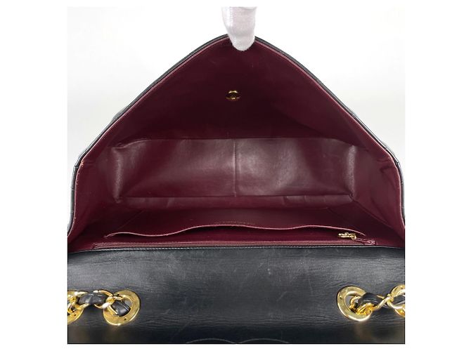 Borsa a tracolla Chanel in pelle nera - vista 9