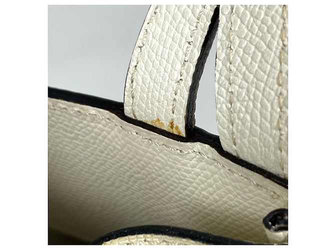 Borsa in pelle Valextra B-Cube in Ivory - vista 6
