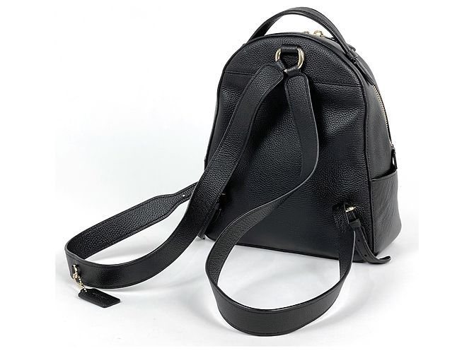 Coach Leather Backpack - Black - view 2