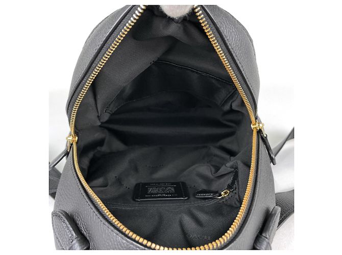 Coach Leather Backpack - Black - view 7