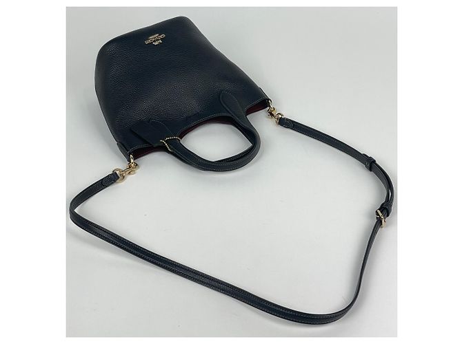 Borsa a secchiello Coach Hannah in pelle nera - vista 5