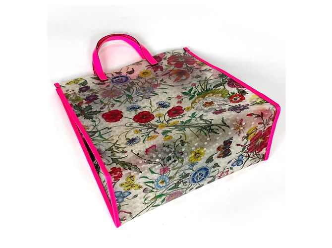 Borsa Tote Gucci Flora Print - vista 2