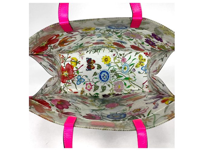 Borsa Tote Gucci Flora Print - vista 7