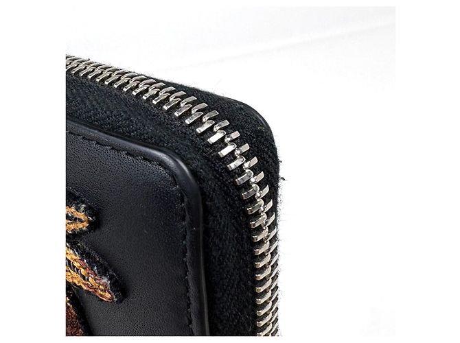 Cartera larga Gucci en cuero negro - vista 4