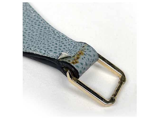 Borsa a tracolla Valextra in pelle blu - vista 6