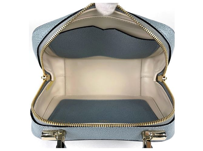 Borsa a tracolla Valextra in pelle blu - vista 8