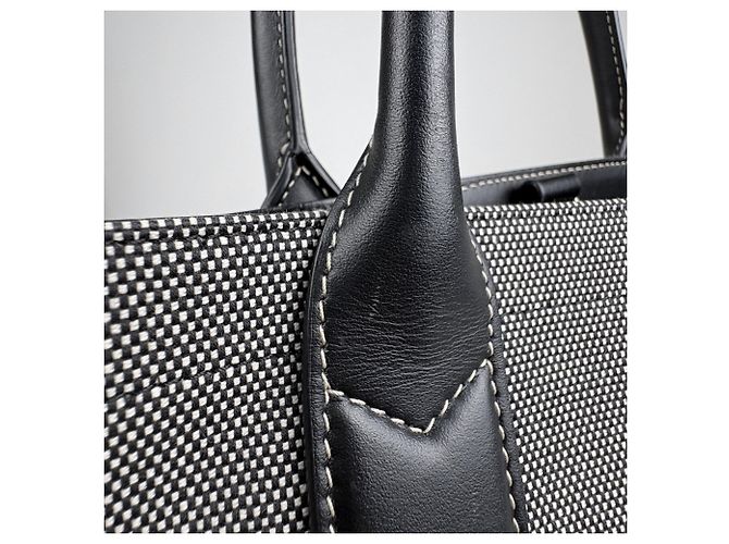 Borsa Tote Burberry in tela nera - vista 6