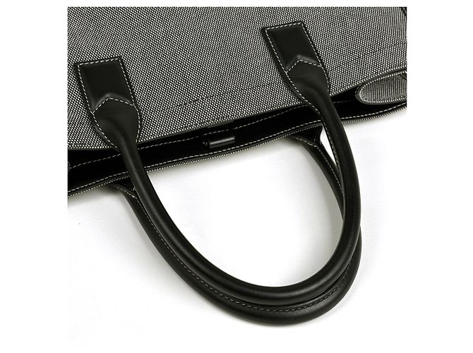 Borsa Tote Burberry in tela nera - vista 8
