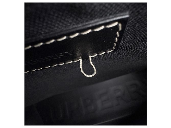 Borsa Tote Burberry in tela nera - vista 9