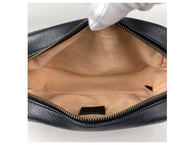 Borsa a tracolla in pelle Gucci GG Marmont Double G - vista 9