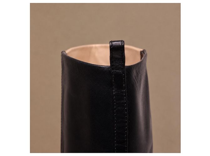 Céline Celine Phoebe Philo Bicolor Leder Keilabsatzstiefel - Ansicht 14