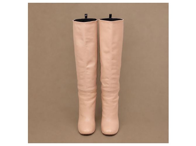 Céline Celine Phoebe Philo Bicolor Leder Keilabsatzstiefel - Ansicht 4