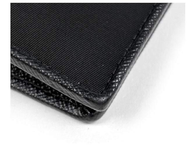 Portafoglio Prada nero bifold - vista 3