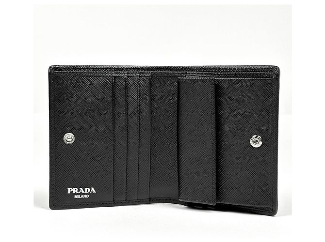 Portafoglio Prada nero bifold - vista 6