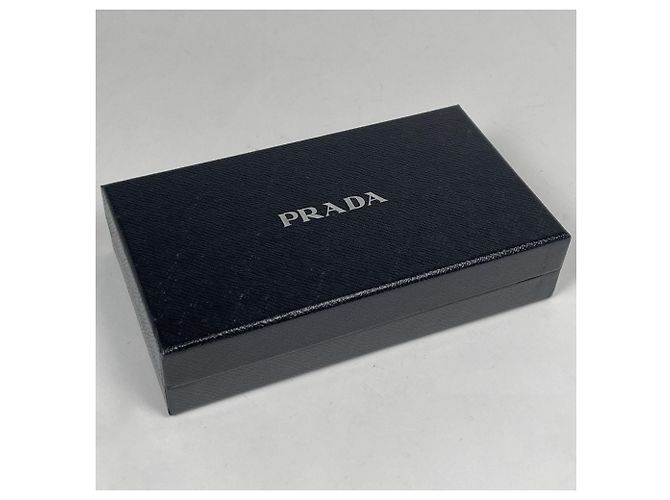 Cartera larga Prada de piel Saffiano en rojo - vista 9