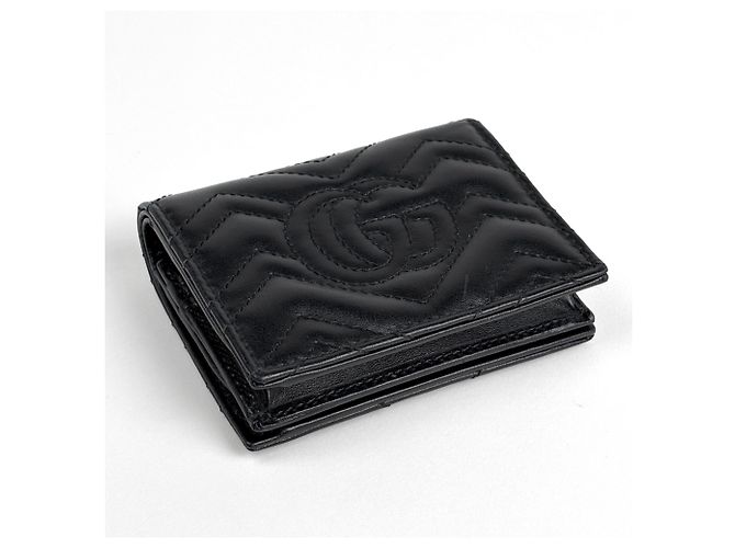 Cartera bi-fold de piel Gucci GG Marmont - vista 2