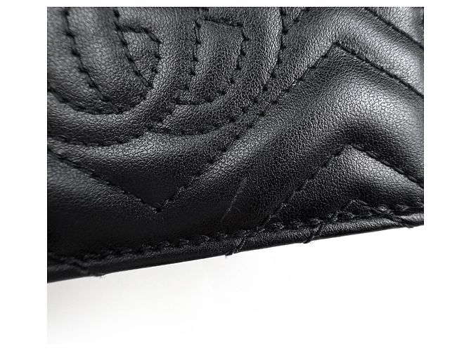 Cartera bi-fold de piel Gucci GG Marmont - vista 4