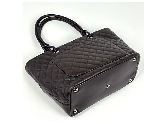 Borsa Tote grande in pelle Chanel Cambon Line - vista 2