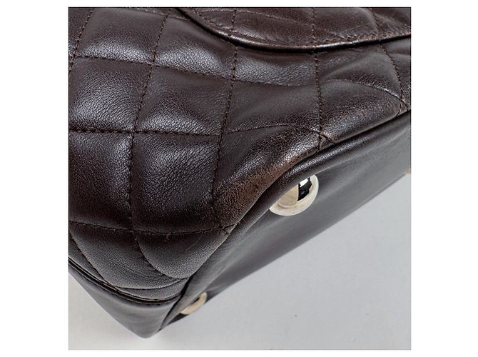 Borsa Tote grande in pelle Chanel Cambon Line - vista 3