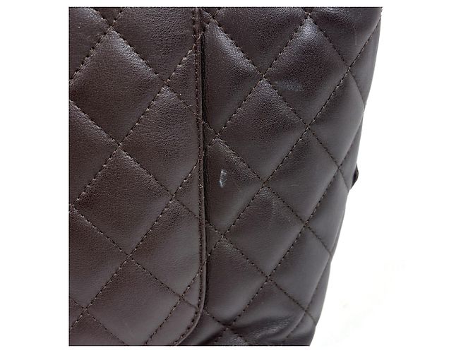 Borsa Tote grande in pelle Chanel Cambon Line - vista 4