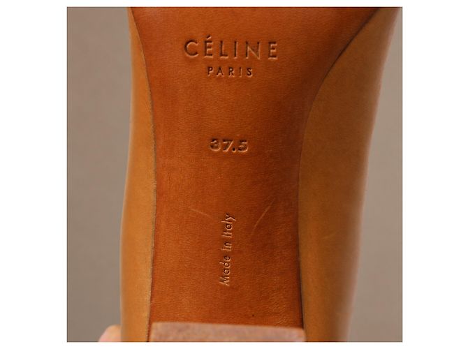Céline Celine Stivali alti in pelle marrone - vista 8