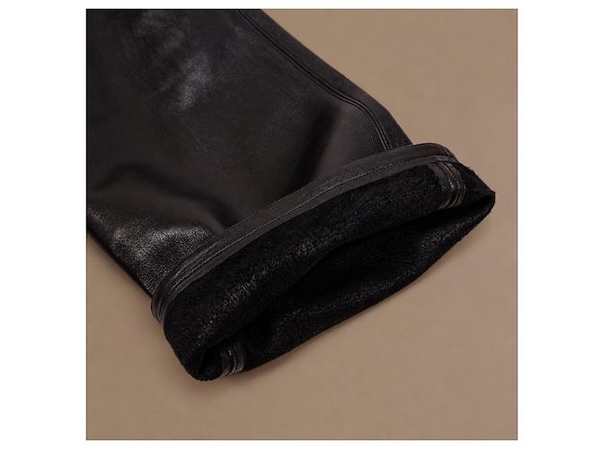 Céline Stivali Cuissard in Pelle Nera - vista 19