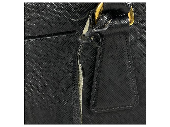 Borsa 2-Way Prada Galleria in pelle Saffiano nera - vista 5