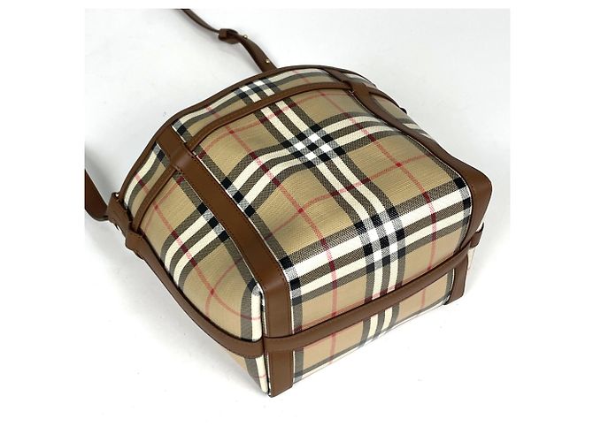 Borsa Bucket Mini Check Burberry - vista 2