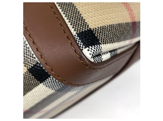 Borsa Bucket Mini Check Burberry - vista 3