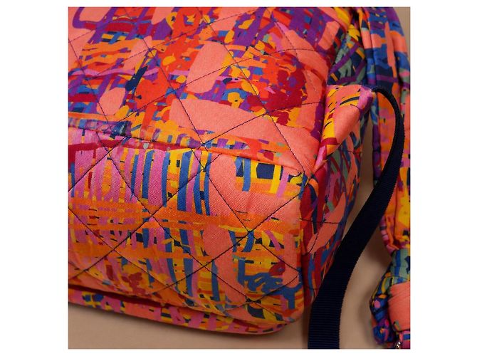Chanel Runway Rucksack aus mehrfarbigem Stoff - Ansicht 12