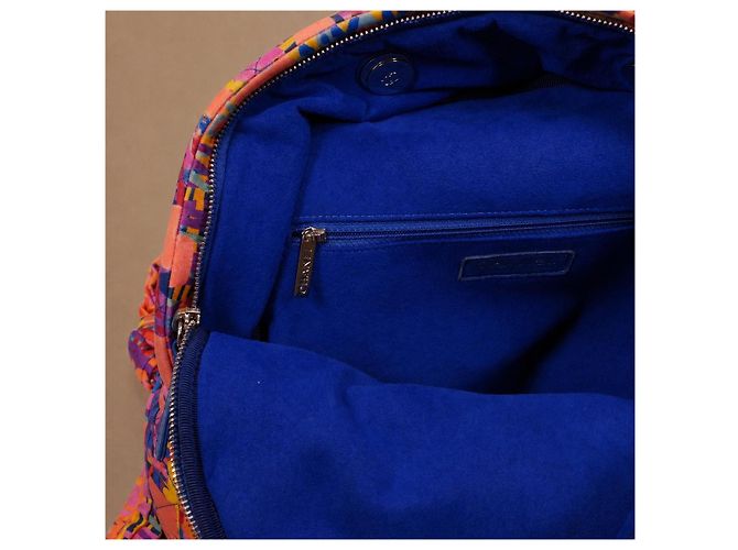 Chanel Runway Rucksack aus mehrfarbigem Stoff - Ansicht 7