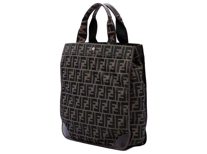 Fendi Brown Zucca Canvas Faltbare Tote Bag - Ansicht 2
