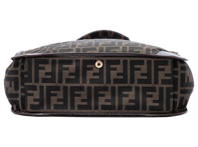 Fendi Brown Zucca Canvas Faltbare Tote Bag - Ansicht 3