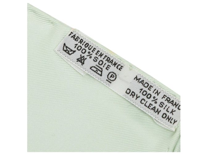 Lenço de seda Hermès Green Chapeau 90 - vista 2