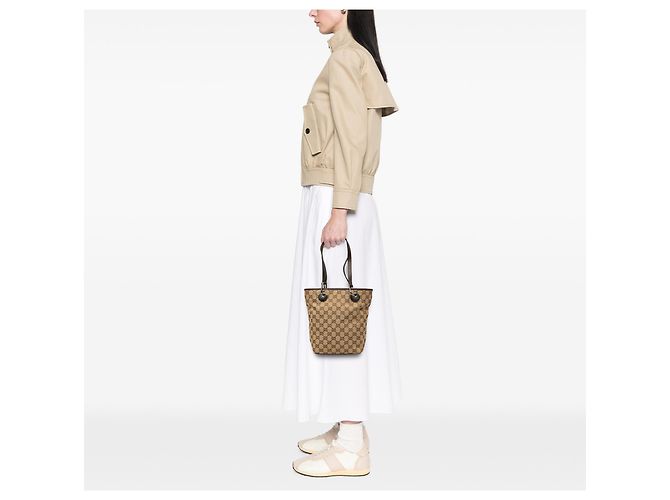 Gucci Beige GG Canvas Eclipse Tote - Ansicht 6