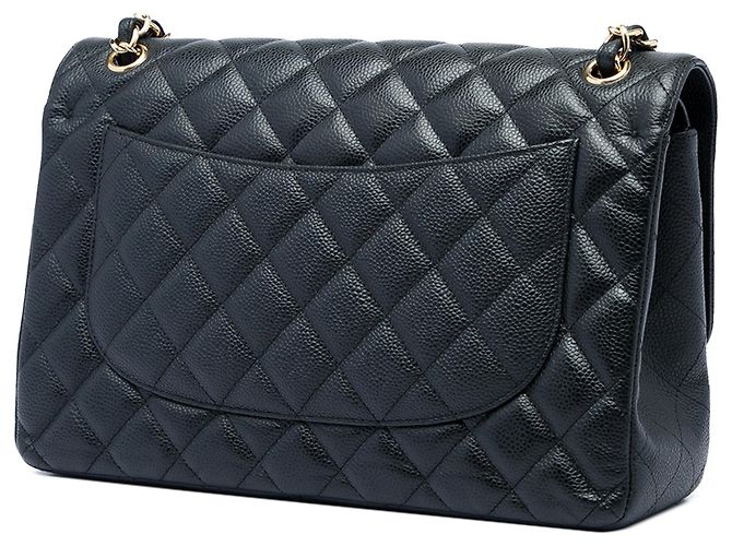 Chanel Black Jumbo Classic Caviar Double Flap - vista 2
