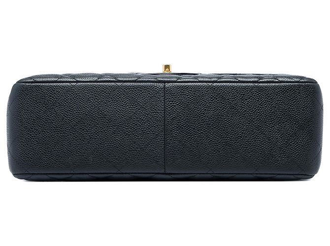 Chanel Black Jumbo Classic Caviar Double Flap - vista 3