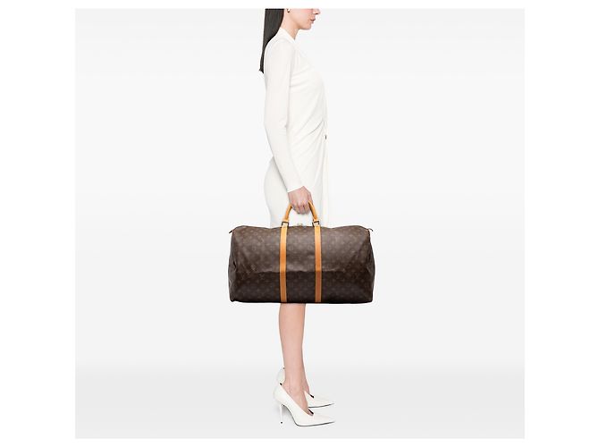 Louis Vuitton Brown Monogram Keepall 60 - vista 6