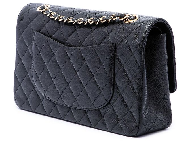 Chanel Black Medium Classic Caviar Double Flap - vista 2