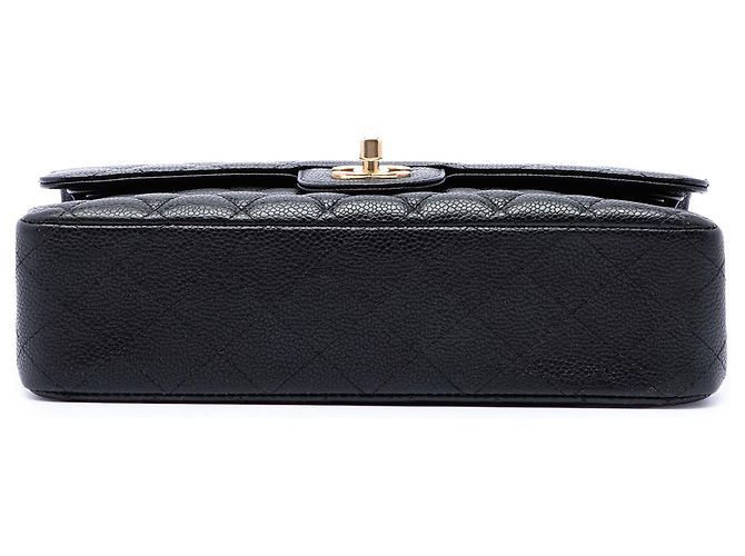 Chanel Black Medium Classic Caviar Double Flap - vista 3