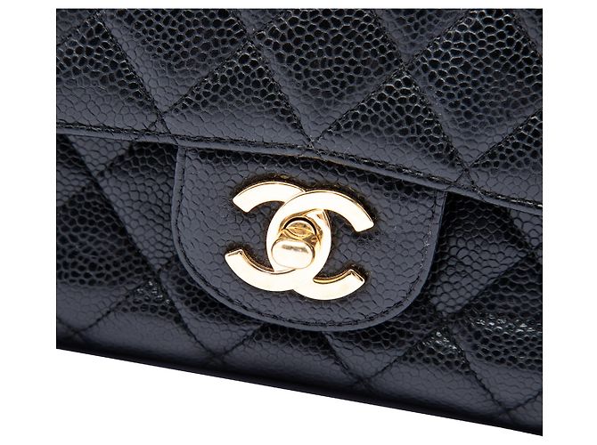 Chanel Black Medium Classic Caviar Double Flap - vista 5