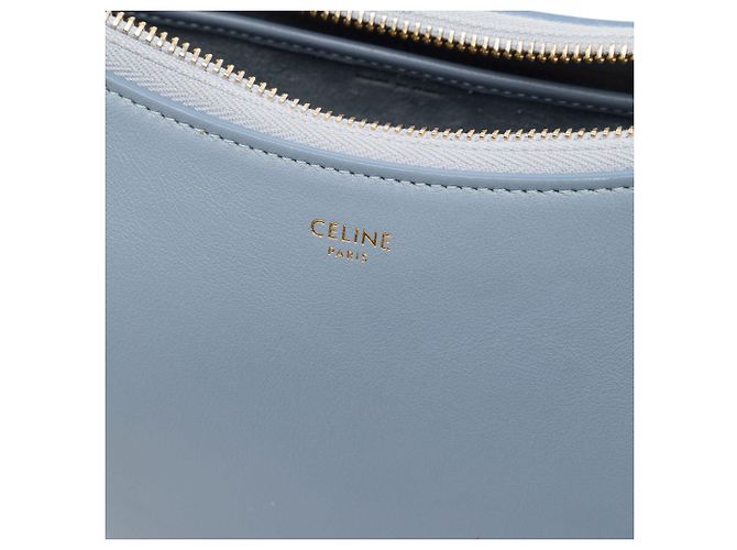 Céline Borsa a tracolla Ava Celine in pelle di vitello blu Medium - vista 5
