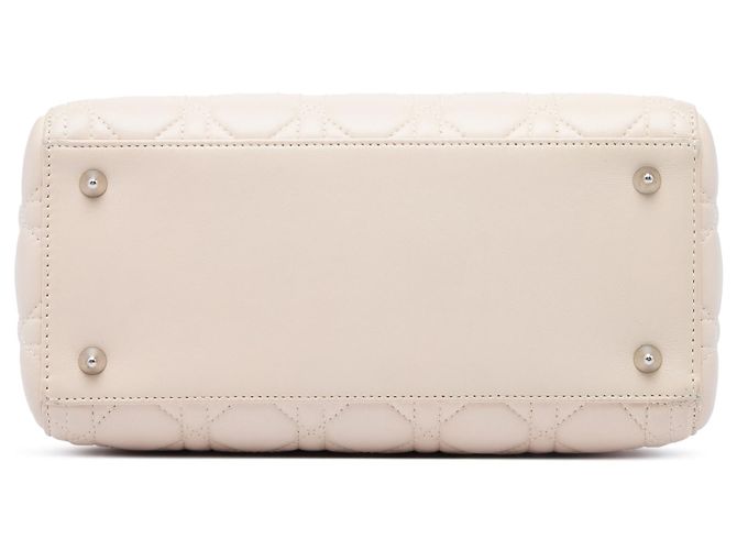 Dior Brown Medium Lambskin Cannage Lady Dior - vista 3