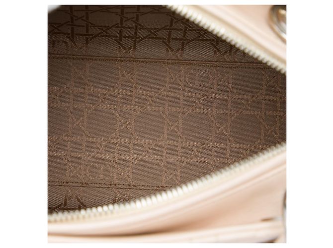 Dior Brown Medium Lambskin Cannage Lady Dior - vista 4