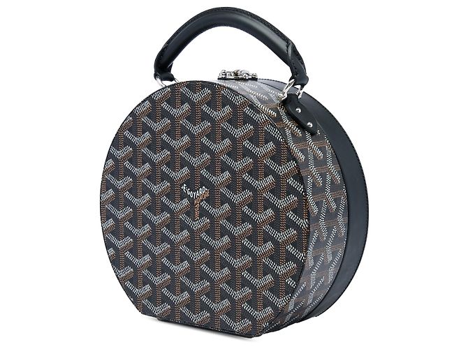 Borsa Hatbox Trunk Goyardine Nera Goyard - vista 2