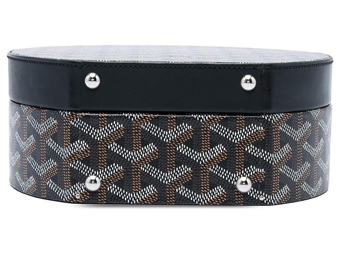 Borsa Hatbox Trunk Goyardine Nera Goyard - vista 3