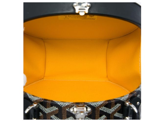 Borsa Hatbox Trunk Goyardine Nera Goyard - vista 4
