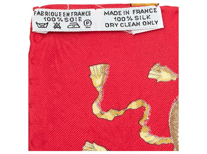 Pañuelo de seda Hermès White Les Fetes du Roi Soleil 90 - vista 4