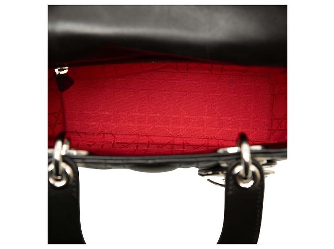 Dior Black Small Lambskin Cannage My ABCDior Lady Dior - vista 4